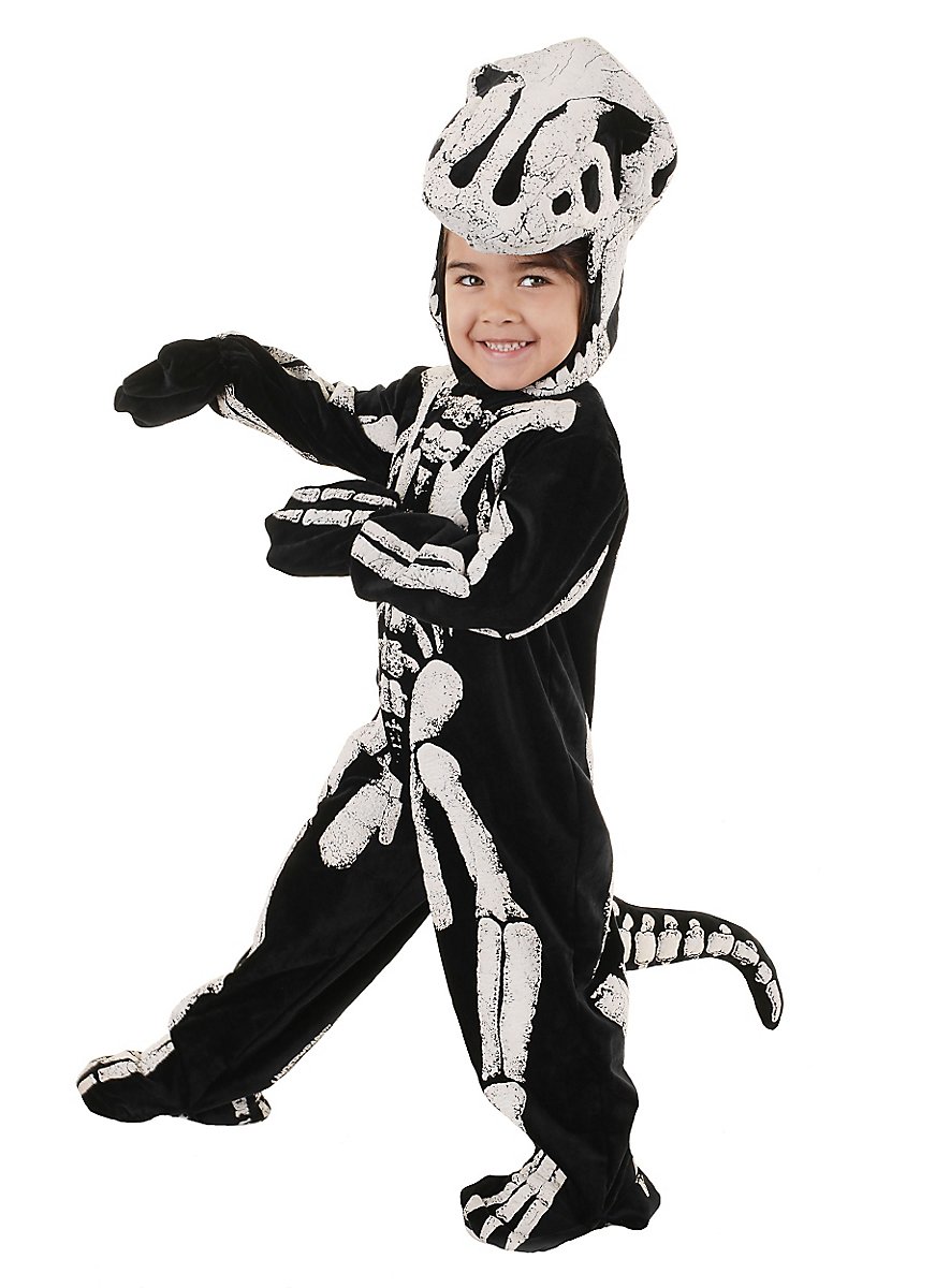 Dinosaur Skeleton Costume
 T Rex dinosaur skeleton kid’s costume maskworld