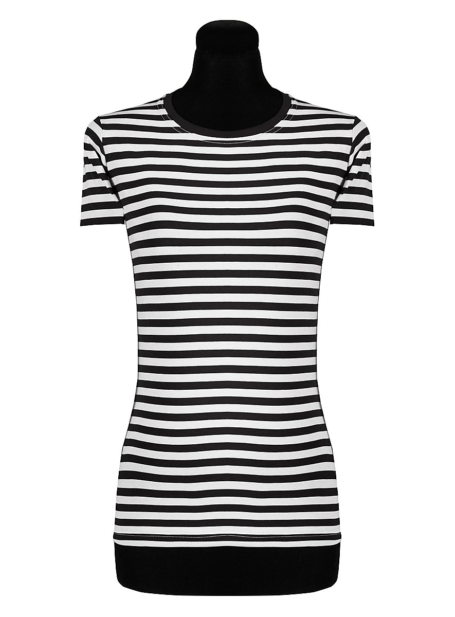 T-shirt Rayé Polyvalent À Manches Courtes