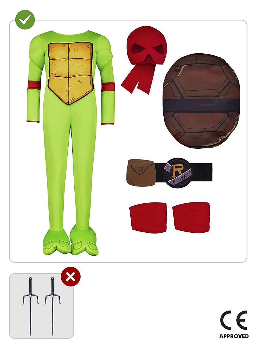 Teenage Mutant Ninja Turtles - Costume da Raffaello per bambini ...