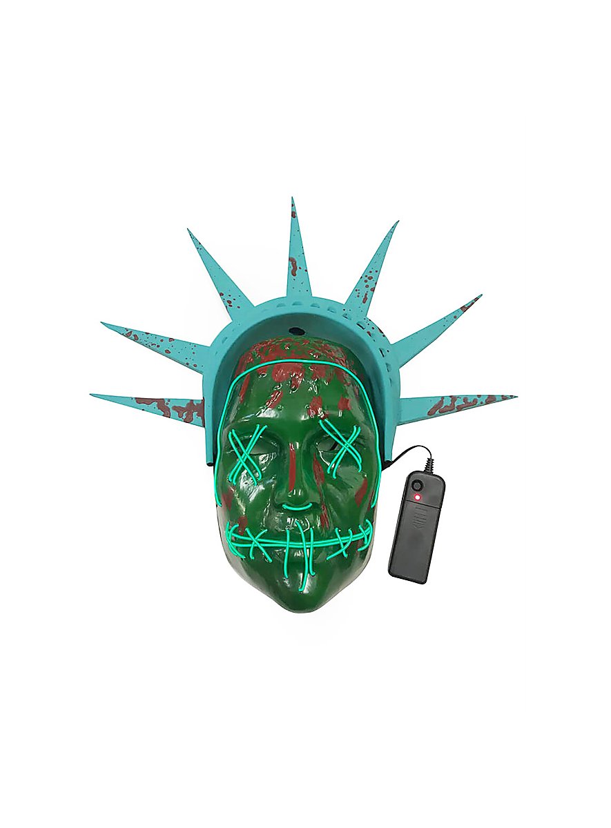 The Purge Statue Of Liberty Illuminated Mask - Maskworld.com