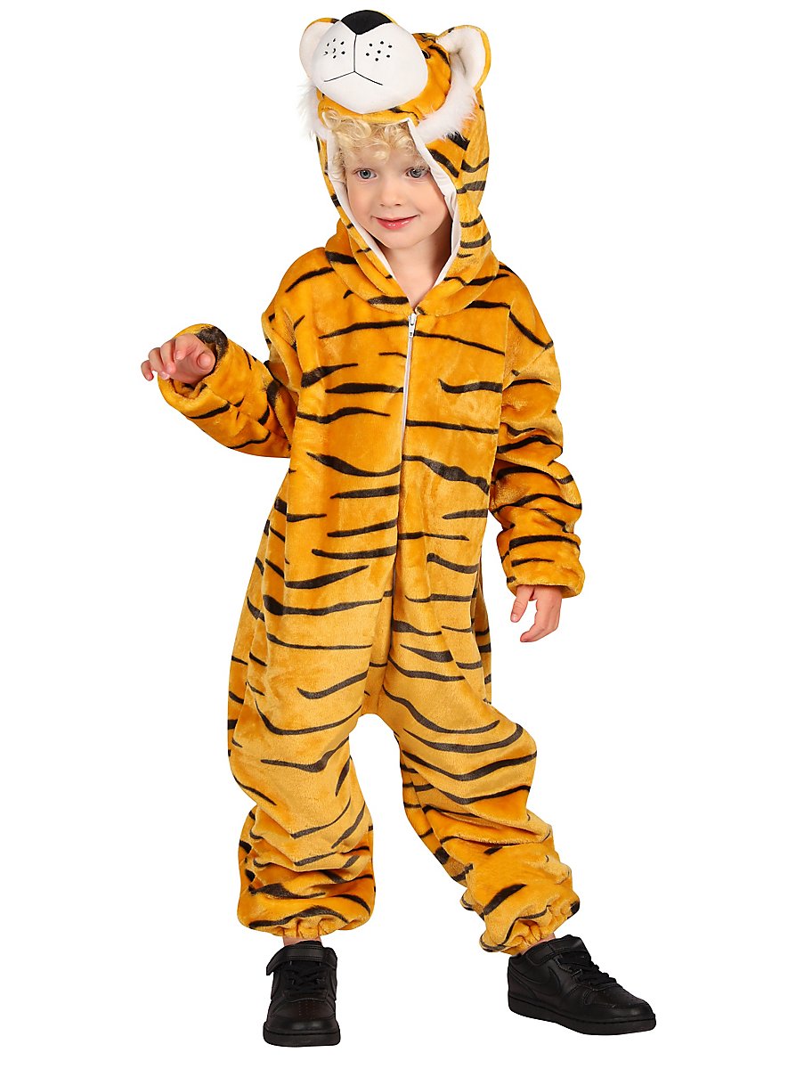 Tiger Costume Kids Hooded Jumpsuit with Tail
