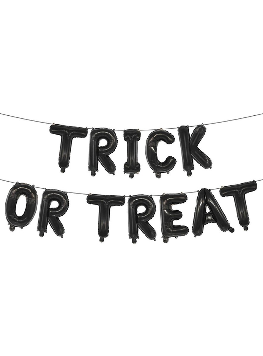 Trick or Treat foil balloon garland - maskworld.com