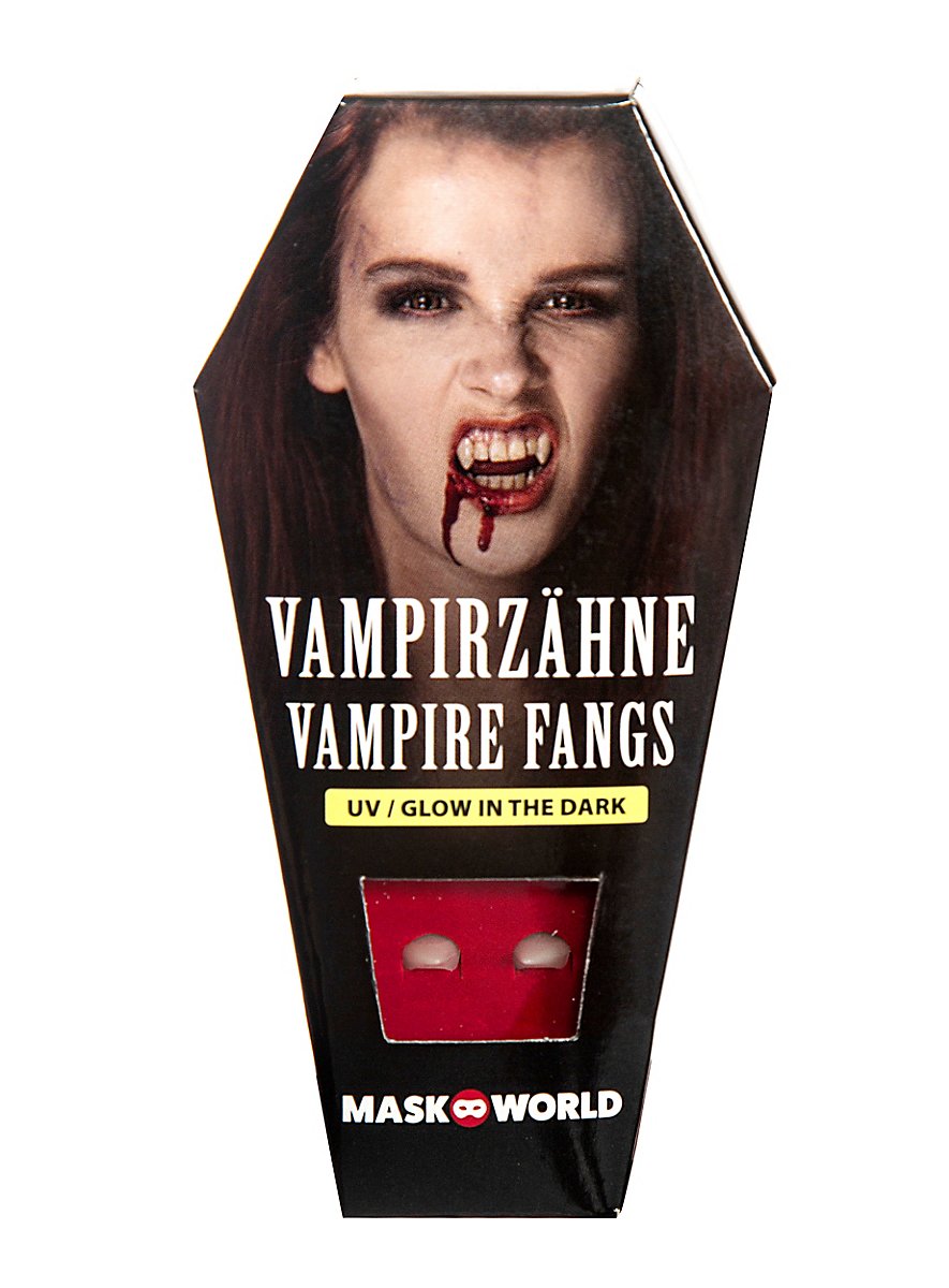 Vampire Fangs Glow in the Dark - maskworld.com