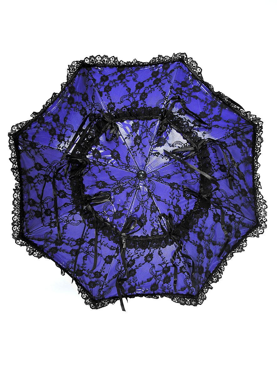 Victorian Parasol blue & black - maskworld.com