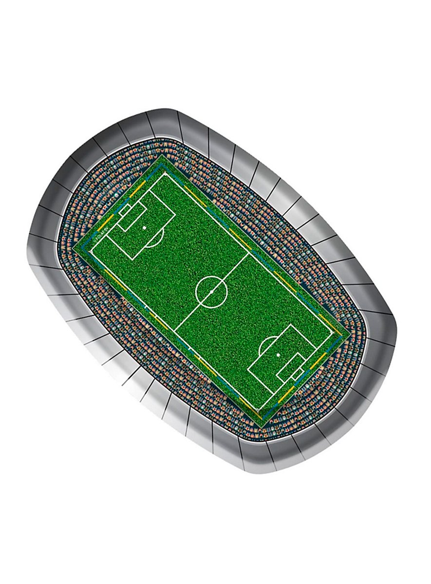 40 stuks voetbal kartonnen borden rond 18 cm, wegwerp feest kartonnen