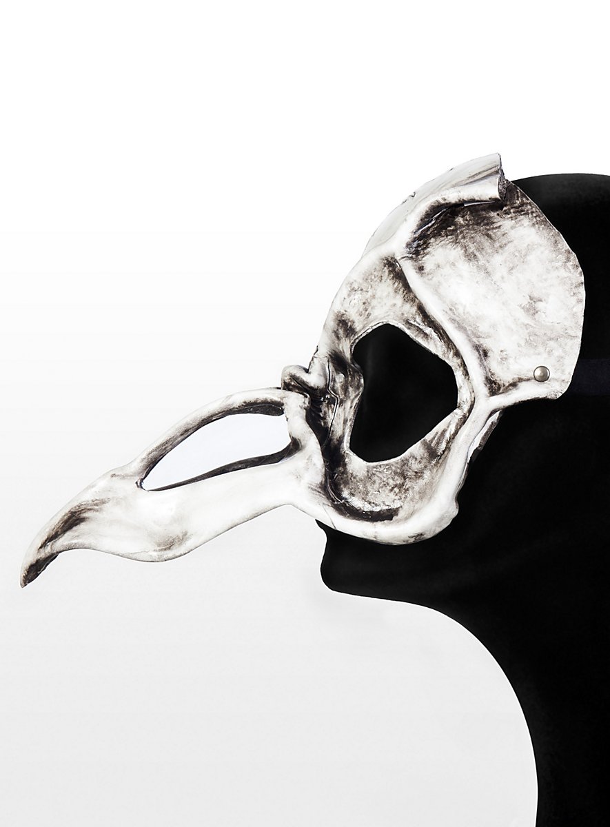 Vulture Skull Leather Half Mask - maskworld.com