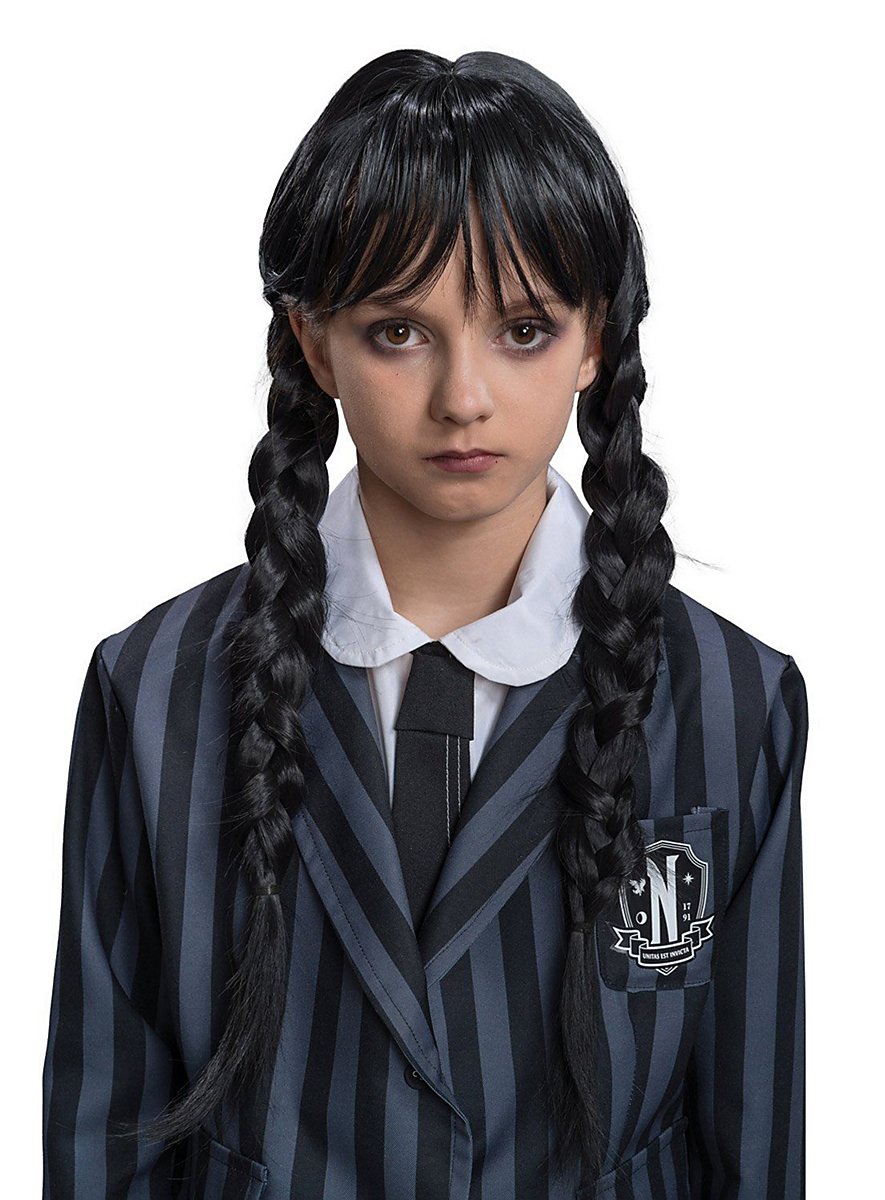 Wednesday wig for children