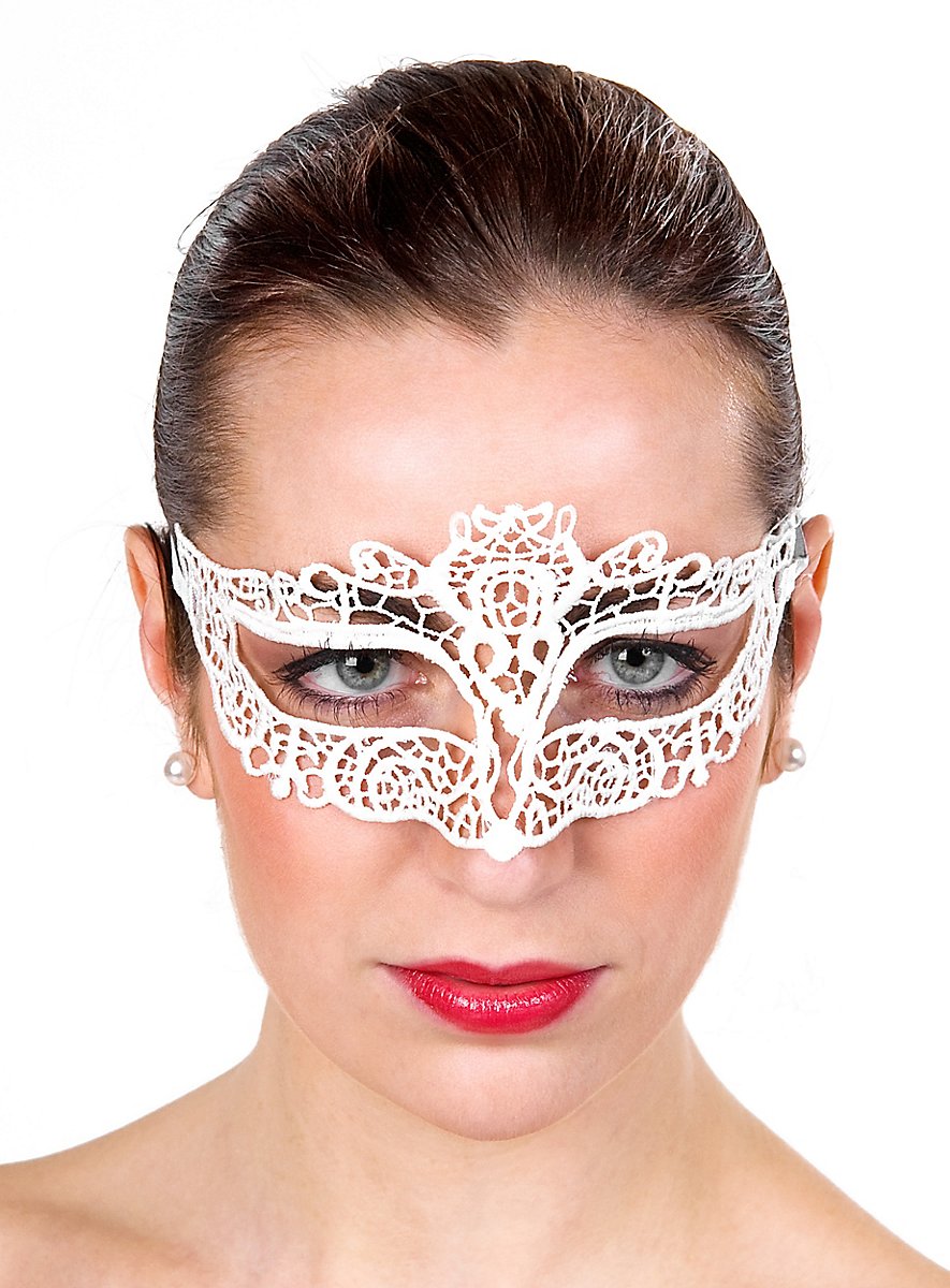 White lace mask Colombina - maskworld.com