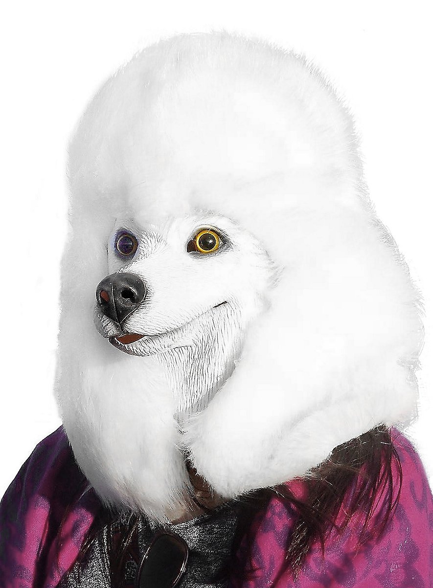 White poodle mask - maskworld.com