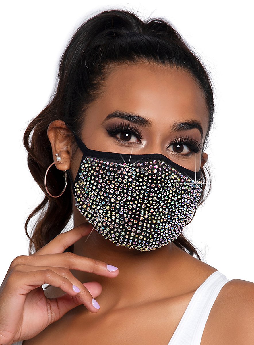 Zuri Mouth Guard Mask with Rhinestones - maskworld.com