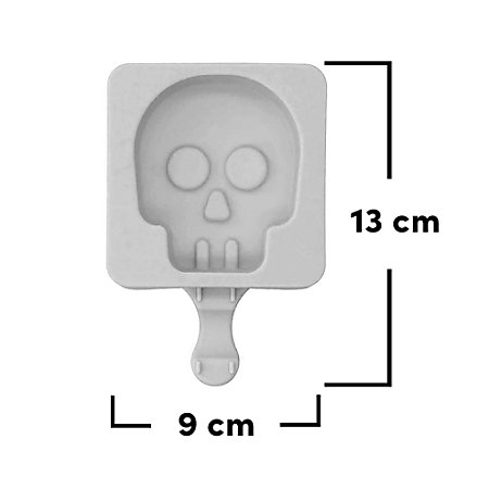 3D Totenkopf Silikonform – Für Eiswürfel, Schokolade & Backen, Schwarz (hochwertiges Silikon)