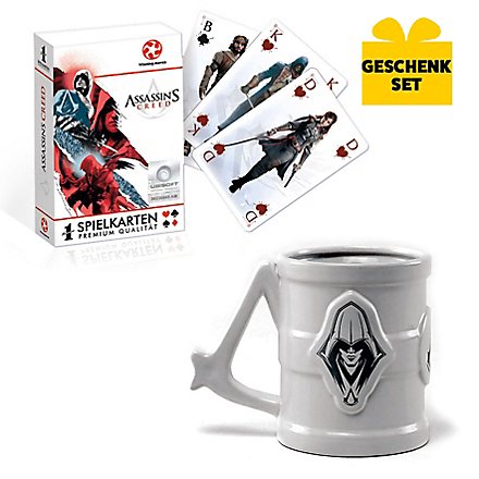 Assassin's Creed - Geschenk-Set aus Tasse & Spielkarten