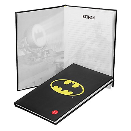 Batman - Notizbuch mit leuchtendem Batman Logo