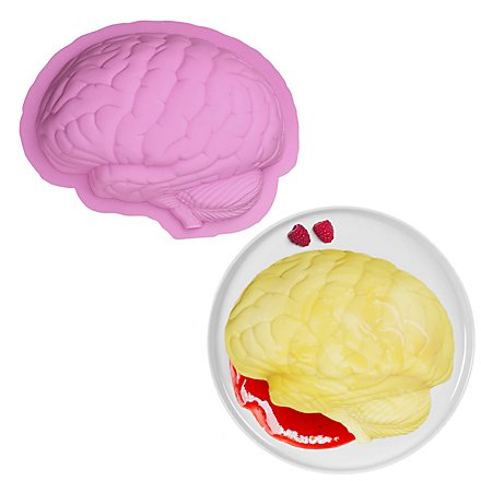 Brain silicone mould for baking and pudding 600 ml superepic