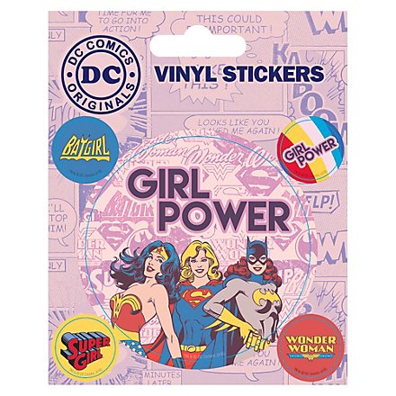 DC - Vinyl Sticker Set Girl Power