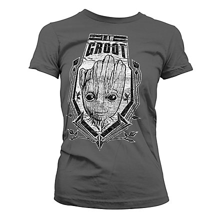 Guardians of the Galaxy - Girlie Shirt I am Groot Distressed