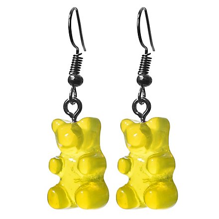 Gummibär Ohrringe gelb