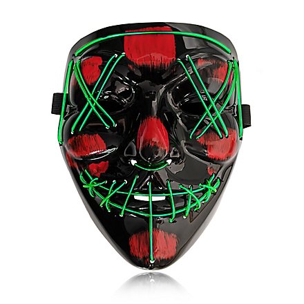 Halloween LED Mask green