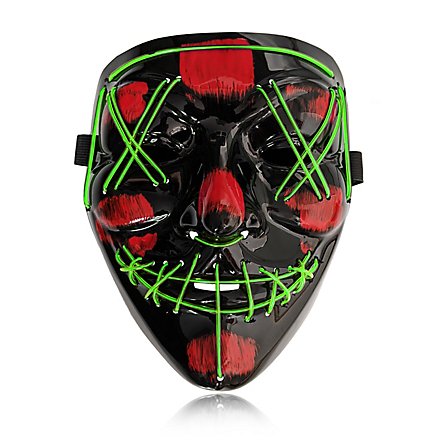 Halloween LED Mask neon-green