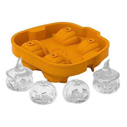 Halloween pumpkins silicone mould for ice cubes and baking 4-grid