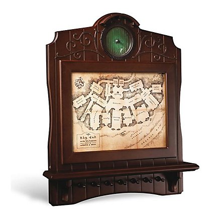 Hobbit - Hölzerne Schlüsselplatte Landkarte der Familie Baggins