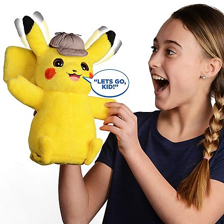 Pokémon - Talking Master Detective Pikachu Plush Figure - superepic.com