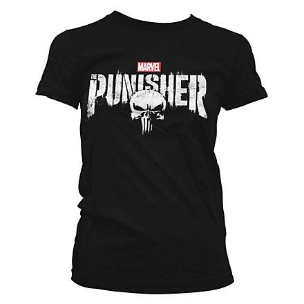 Punisher - Girlie Shirt Distressed Logo