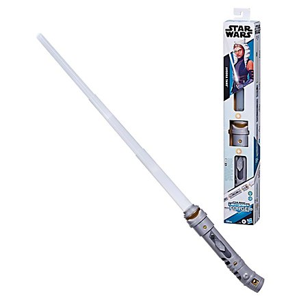Star Wars Lightsaber Forge Ashoka Tano ausfahrbares weißes Lichtschwert