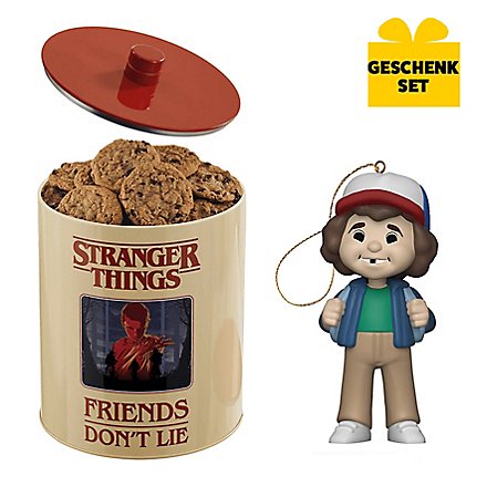 Stranger Things - Geschenk-Set aus Keksdose & Anhängerfigur
