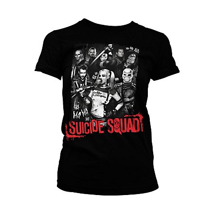 Suicide Squad Girlie Shirt schwarz
