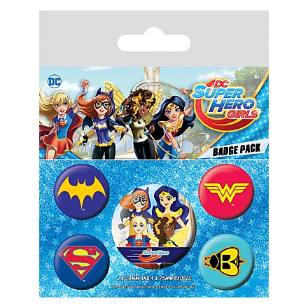 Super Hero Girls - Ansteck-Buttons Logos