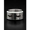 Batman Emblem Ring rotierend silber