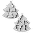 Christmas trees silicone mould for ice cubes and for baking 6-grid