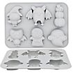 Cute Halloween monsters silicone mould for ice cubes and for baking 6-grid