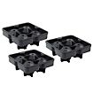 Diamond ice cube silicone mould for ice cubes and for baking 4-grid