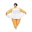 Fat ballerina inflatable costume