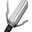 Geralt's silver sword - Wolf heads Larp weapon
