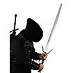 Geralt's silver sword - Wolf heads Larp weapon