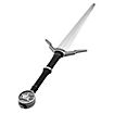 Geralt's silver sword - Wolf medaillon Larp weapon