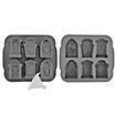 Gravestone silicone mould for ice cubes and baking 6-grid