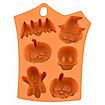 Halloween figures silicone mould for ice cubes and for baking 6-grid
