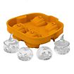 Halloween pumpkins silicone mould for ice cubes and baking 4-grid