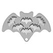 Halloween silicone moulds set crosses, brains, bats for baking, for chocolates and ice cubes 3 pcs.