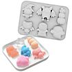 Halloween silicone moulds set cute monsters for baking and ice cubes, set of 2