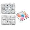 Halloween silicone moulds set cute monsters for baking and ice cubes, set of 2