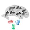 Halloween silicone moulds set ghosts, cats, owls for baking and for chocolates and ice cubes, set of 3