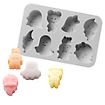 Halloween silicone moulds set ghosts, cats, owls for baking and for chocolates and ice cubes, set of 3