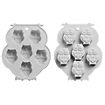 Halloween silicone moulds set ghosts, cats, owls for baking and for chocolates and ice cubes, set of 3