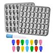 Halloween silicone moulds set mini skulls, pumpkins, Halloween characters for chocolates and gummy bears 3 pcs.