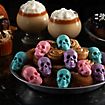 Halloween silicone moulds set mini skulls, pumpkins, Halloween characters for chocolates and gummy bears 3 pcs.